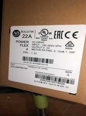 寻..AB变频器22A-B4P5N10422A-B4P5N114