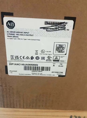 （请询价）20F1ANC140JA0NNNNN罗克韦尔AB全新原装