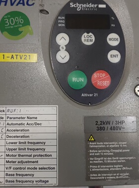 施耐德变频器ATV21系列ATV21HU22N42.2K议价