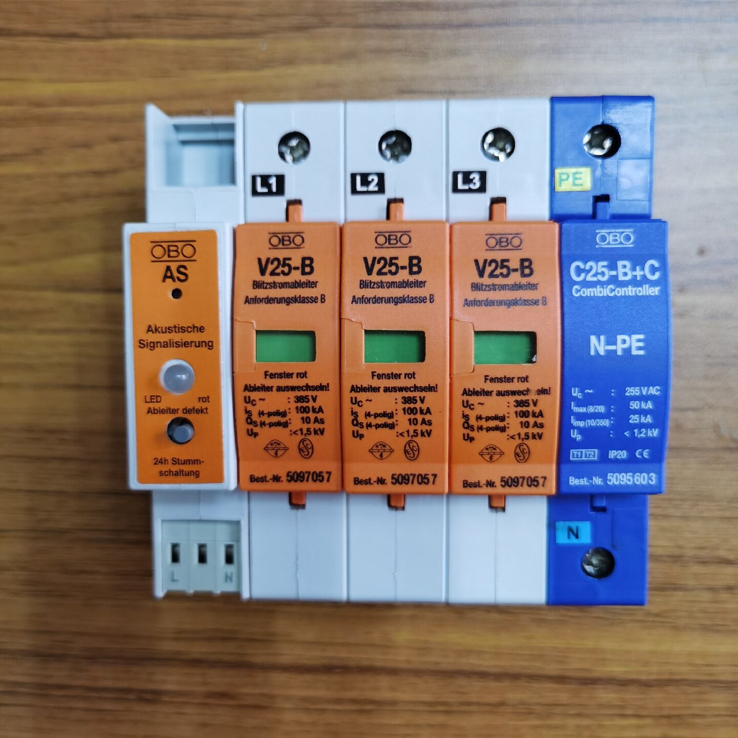 配件OBO防雷器V20C3NPEAS385V声光报警浪涌保护热卖议价