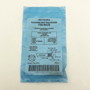 议价1786-BNC网路连接配接器罗克韦尔Allen-Bradley全新现货1786B