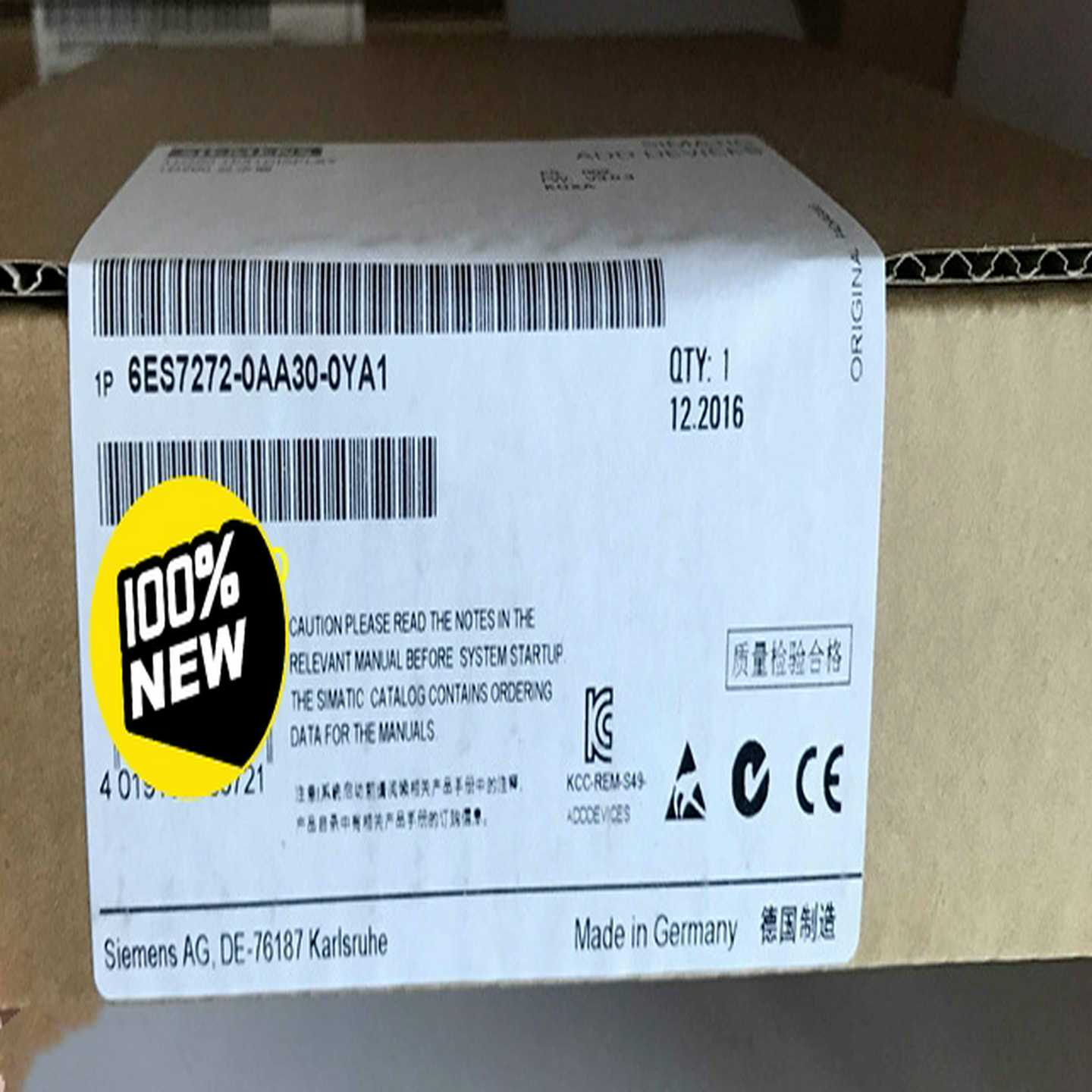 未开封6ES7272-0AA30-0YA1产品质保一年询价