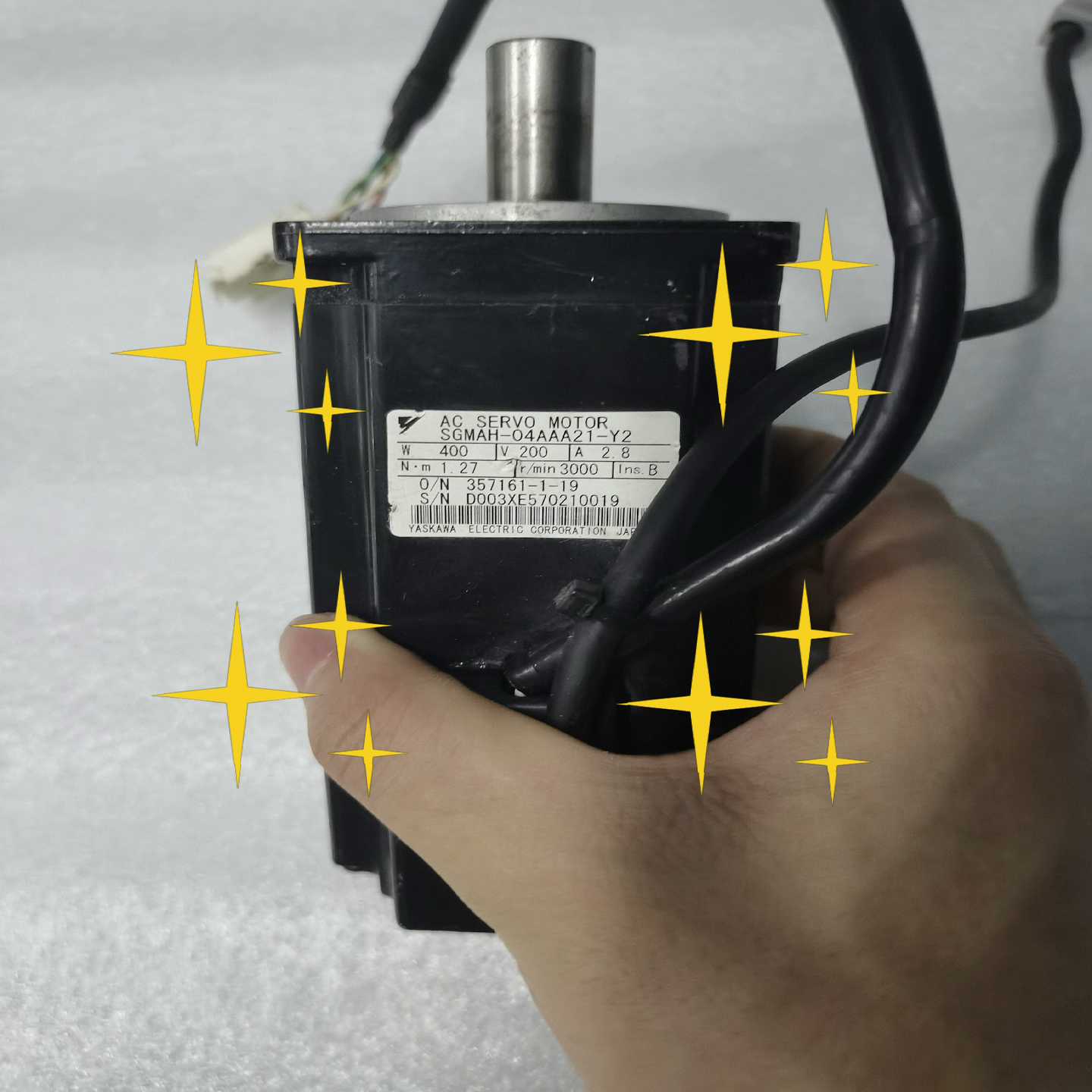 (工仔机械）安川SGMAH-04AAA21-Y2，正常，一台，图