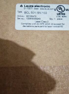 议价LEUZE劳易测激光条码阅读器BCL501i SN 102 50105472全新