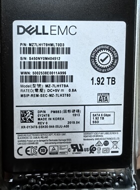 PM883 1.92T SATA 0Y24T6 MZ7LH1