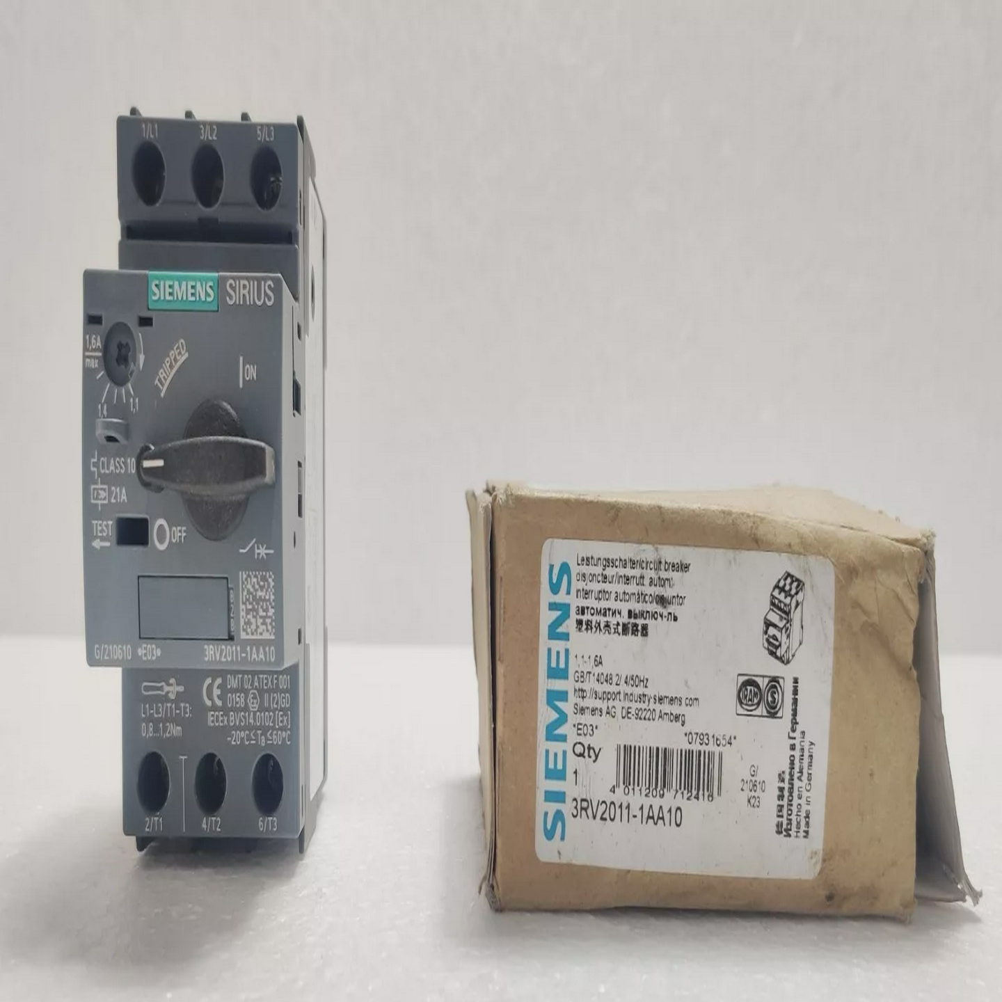 西门子Sirius3RV2011-1AA10电机保护断路器