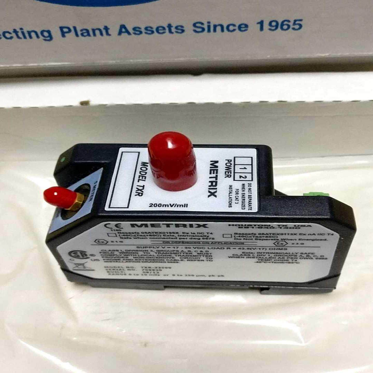 配件美国METRIX迈确轴振动变送器TXR-33500现货议价