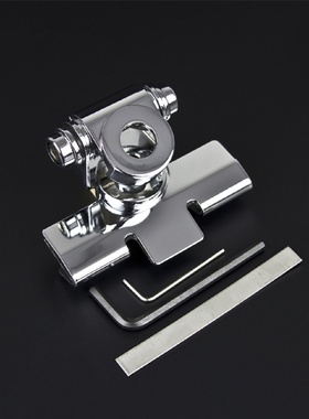 RB400不锈钢夹边车载台对讲机天线卡边迷你万向边夹白色底座支架