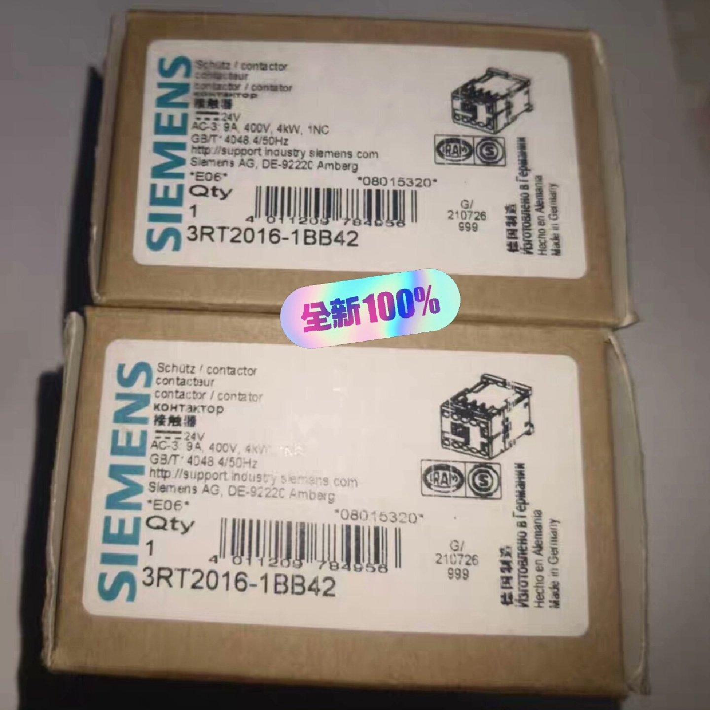 议价德国接触器3RT20161BB4224V议价