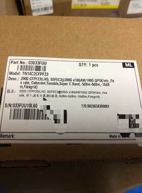 出售华为200G相干模块 TN14C2CFPF23  030