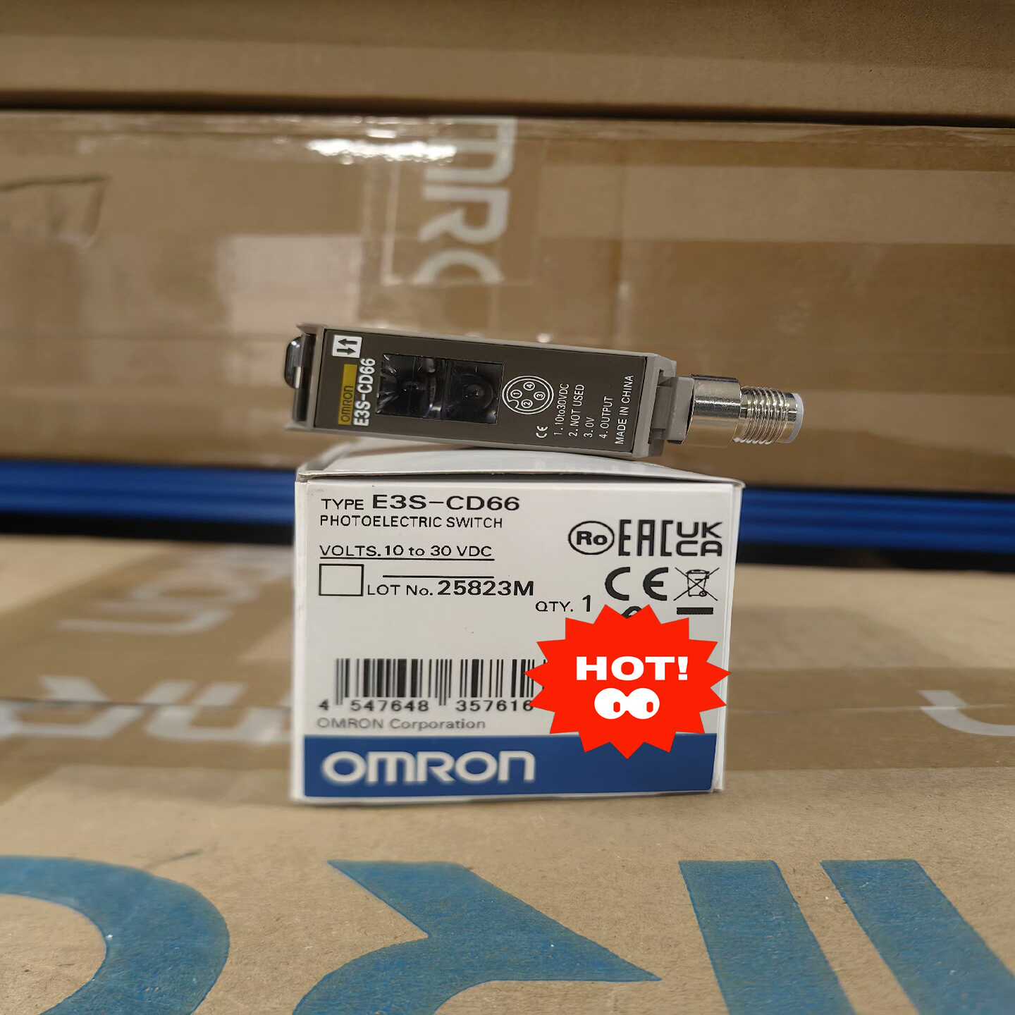 全新原装正品欧姆龙光电开关E3S-CD66数量1个假一