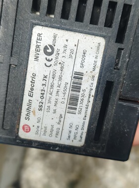 议价士林Shihlin变频器SS20433.7K3.7kw议价