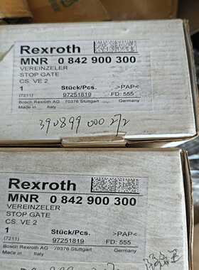 力士乐Rexrothmnr0842900300停挡器两个如询价