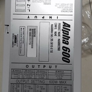 600W Alpha LAMBDA 电源 询价