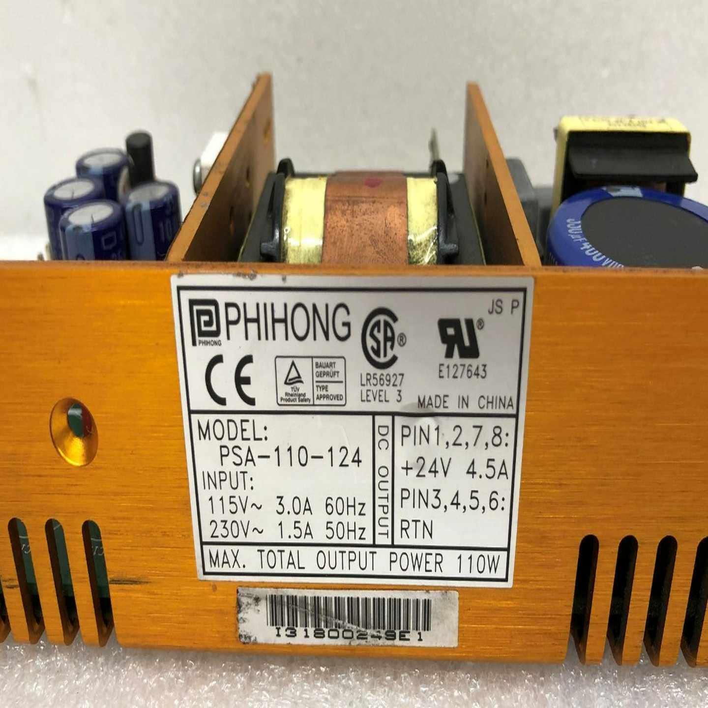 议价PSA-110-124PHIHONG工业设备电源模块24