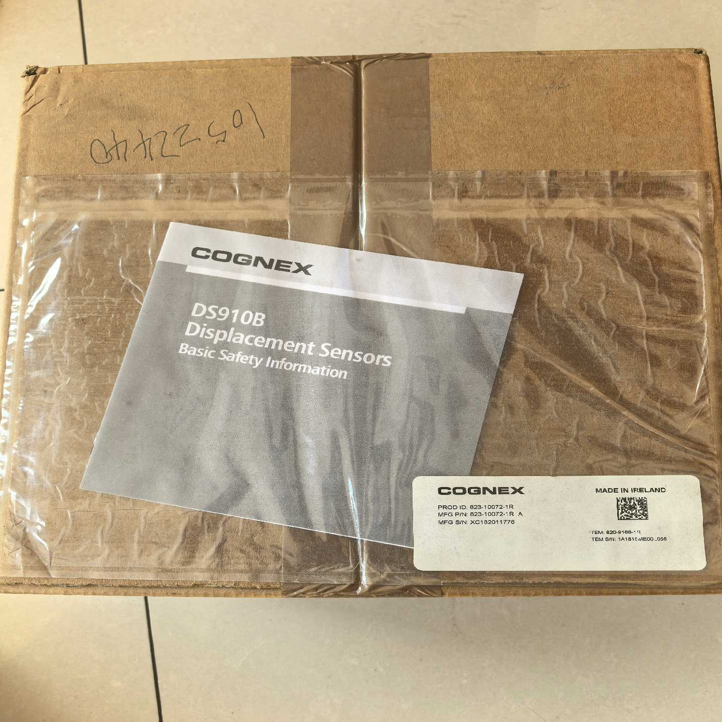 原装正品康耐视3D激光传感器DS910B820-9166-1R需询价