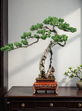 铜松摆件高档办公室入户玄关装饰搬新公司庆典搬迁乔迁开业礼物礼