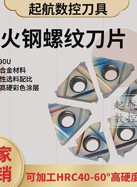 普斯特刀片16ER/IR1.0ISO11WAG55淬火钢/高温合金/钛合金