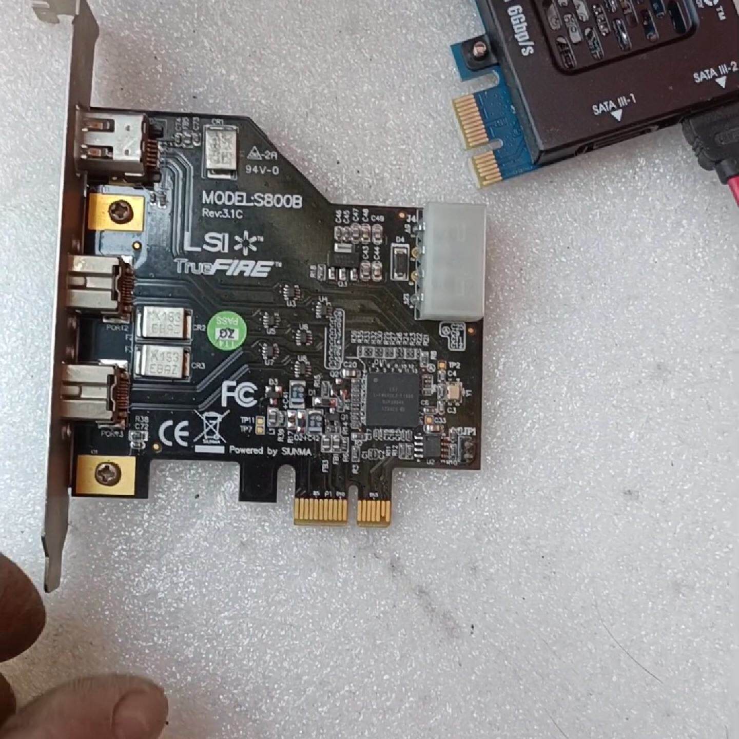 火线S800B接口卡。PCI-E转1394B卡。采集 800-议价