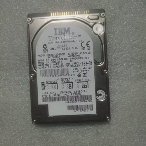询价-IBMDARA2060006.00GB2.5寸IDE