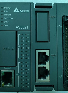 议价台达PLC控制器AS332TA主机机上拆来如新