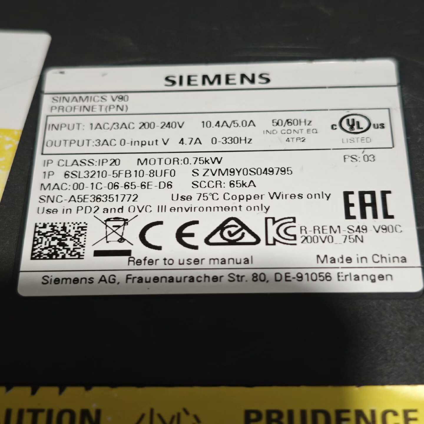 议价拆机服驱动器610-510-8O