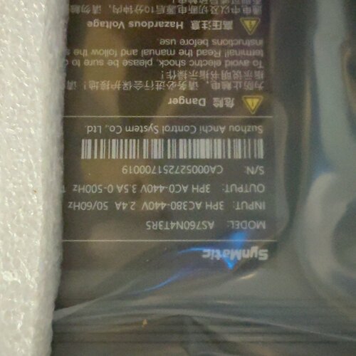 询-安驰AS760N4T3R5伺服驱动器1.0kw