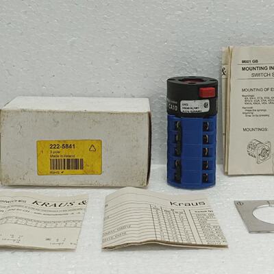 Kraus  Naimer CA10 A270GBA001 Rotary Cam Switch 3P 3Position