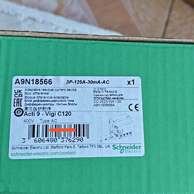议价施耐德C120H漏电模块A9N18566VIGIC