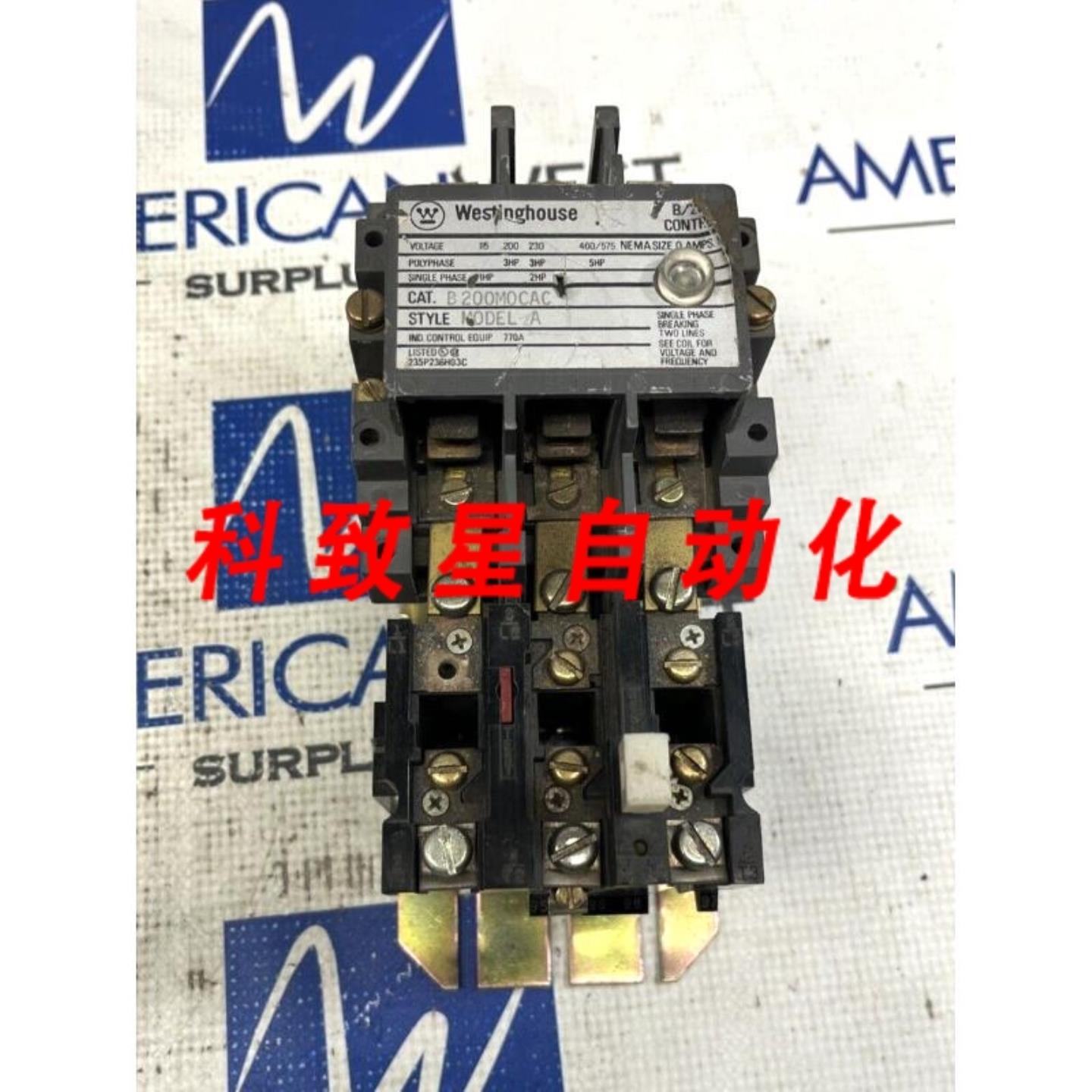 工业配件B200MOCAC NEMA DIMENSION 0三相电机启动器5HP带110120