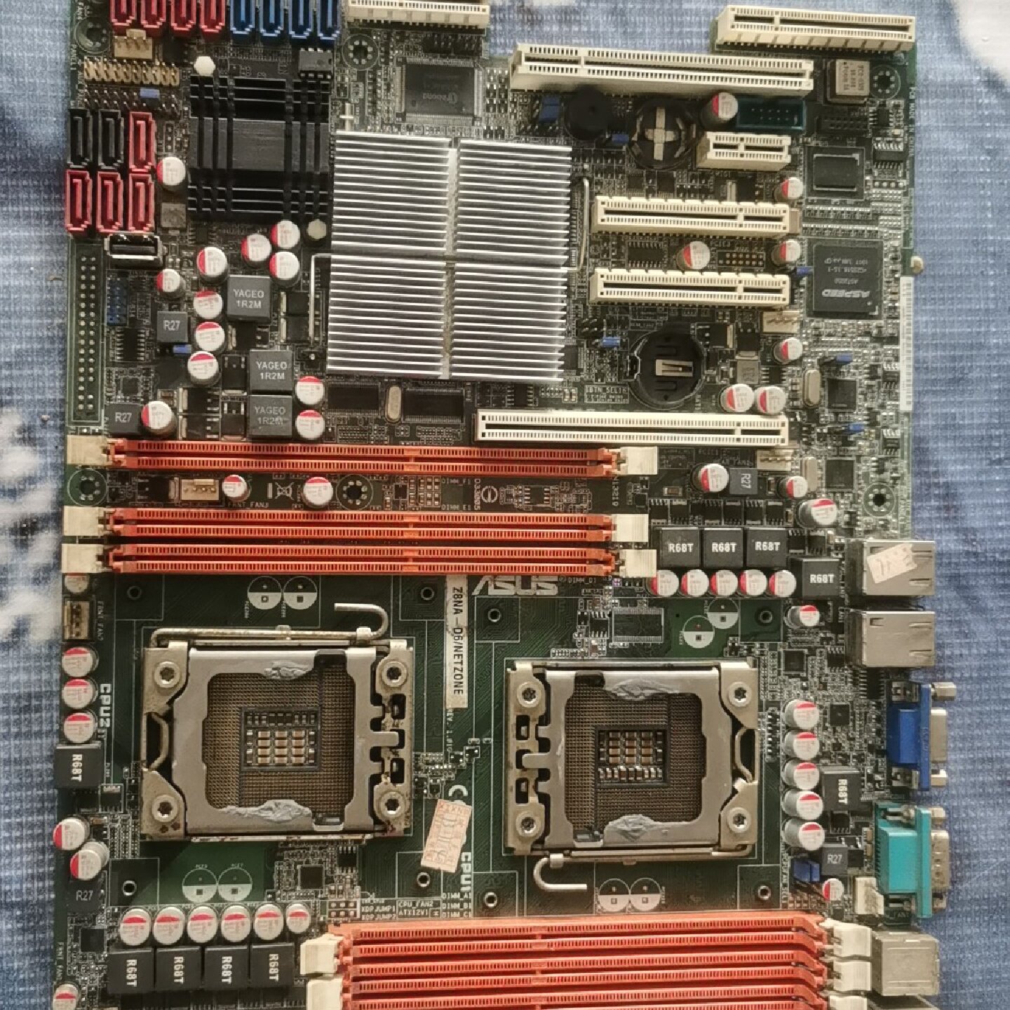 华硕 Z8NA-D6 主板，双路1366X58主板，适合游议价