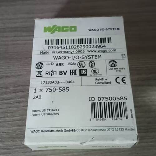 WAGO万可模块750585德国原厂生产-询