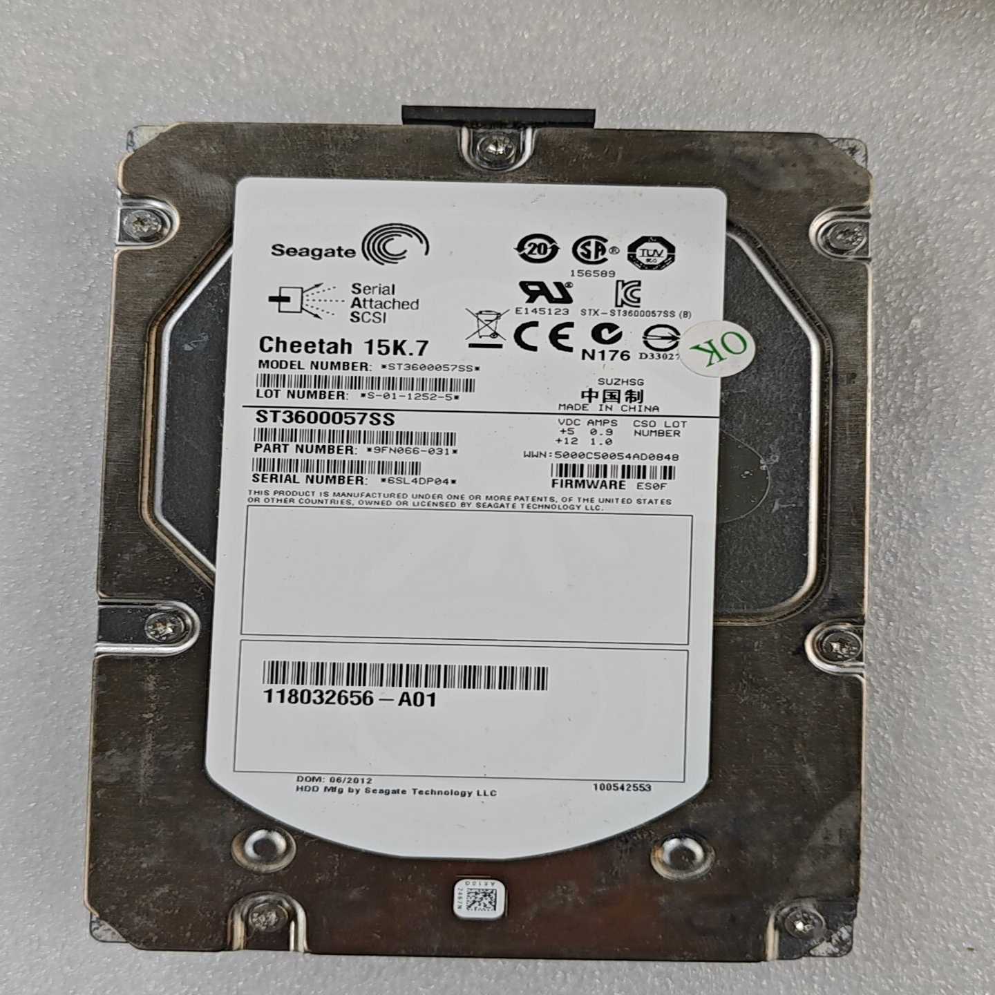 Seagate/希捷ST3600057SS600G15K--议价商品