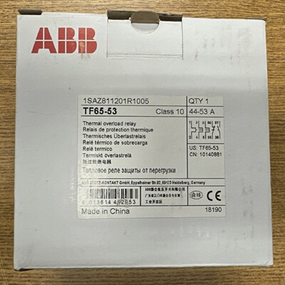 ABB TF6553 1SAZ811201R1005 THERMAL OVERLOAD RELAY 4453A *NEW