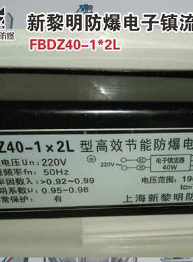 FBDZ40-1 2L防爆电子镇流器 上海新黎明防爆洁净灯所配