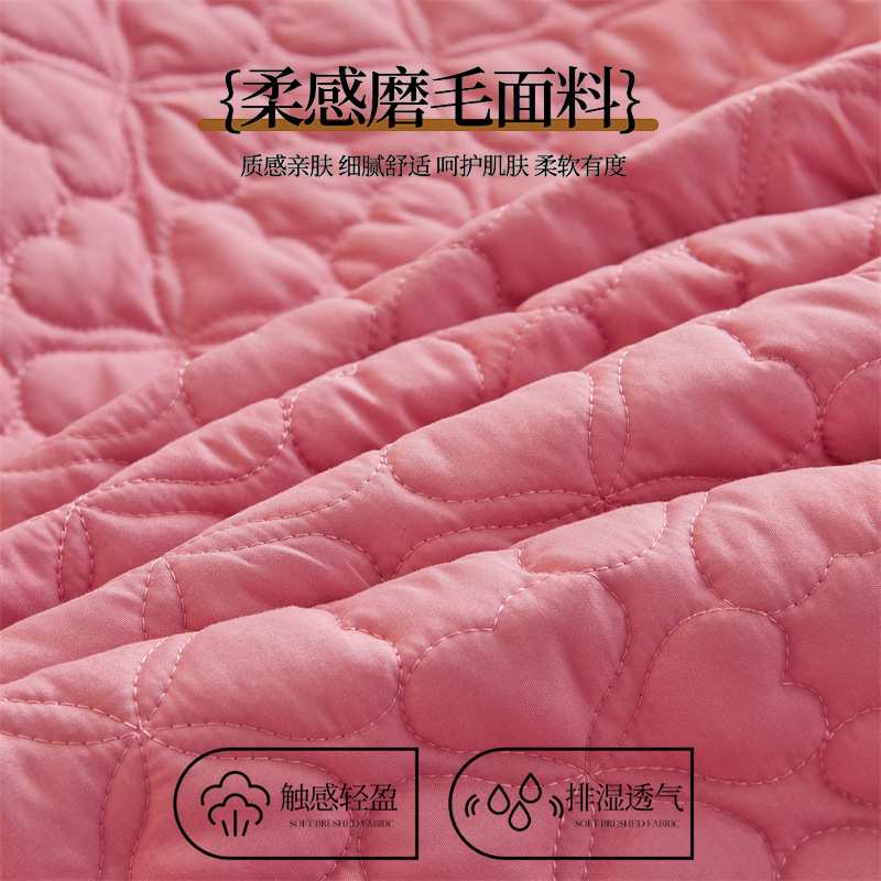 2025新款A类水洗棉夹棉床裙单件四季通用床单带裙边三件套床罩套3