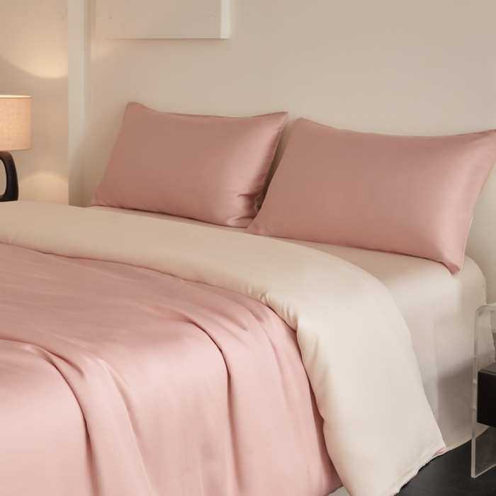 夏季兰精天丝四件套丝滑裸睡被套轻奢床单床笠三件套高端床品套件