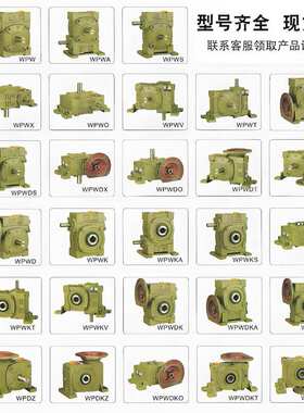 蜗轮蜗杆减速机小型齿轮箱WPWX200 WPWX250立式搅拌卧式传动件