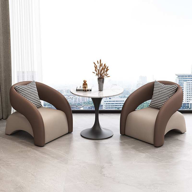 轻奢洽谈桌椅组合酒店大堂大厅谈判一桌4椅会客桌餐厅餐桌椅组合