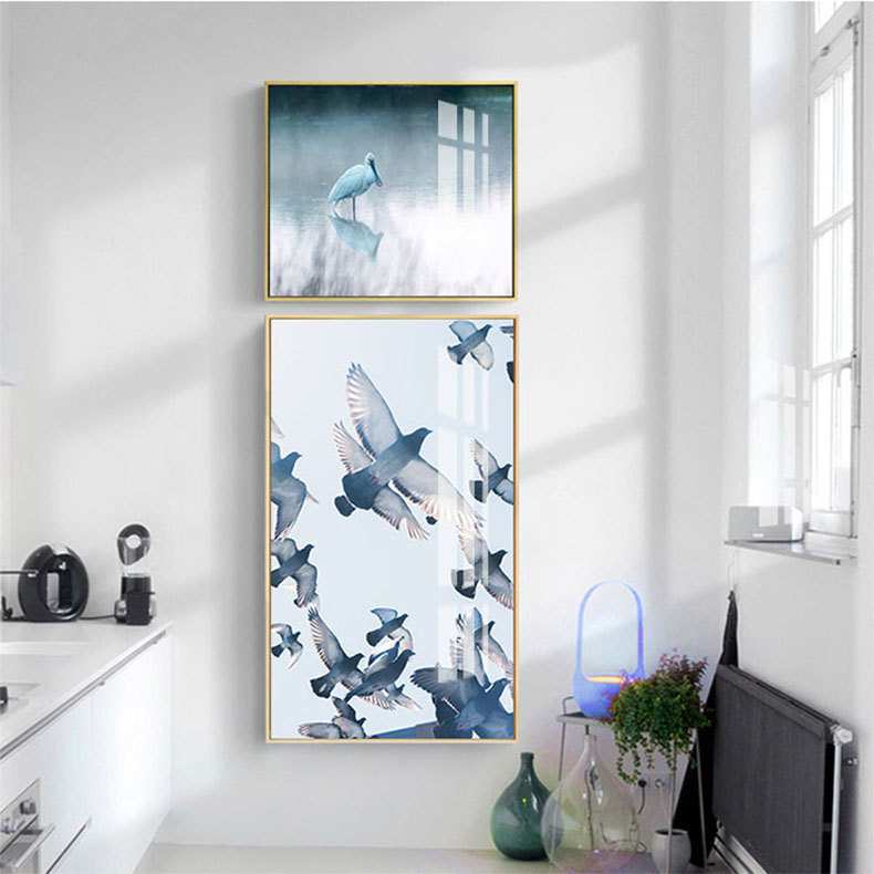 现代北欧风景海船餐厅客厅卧室装饰画饭店室内挂画艺术画创意壁画