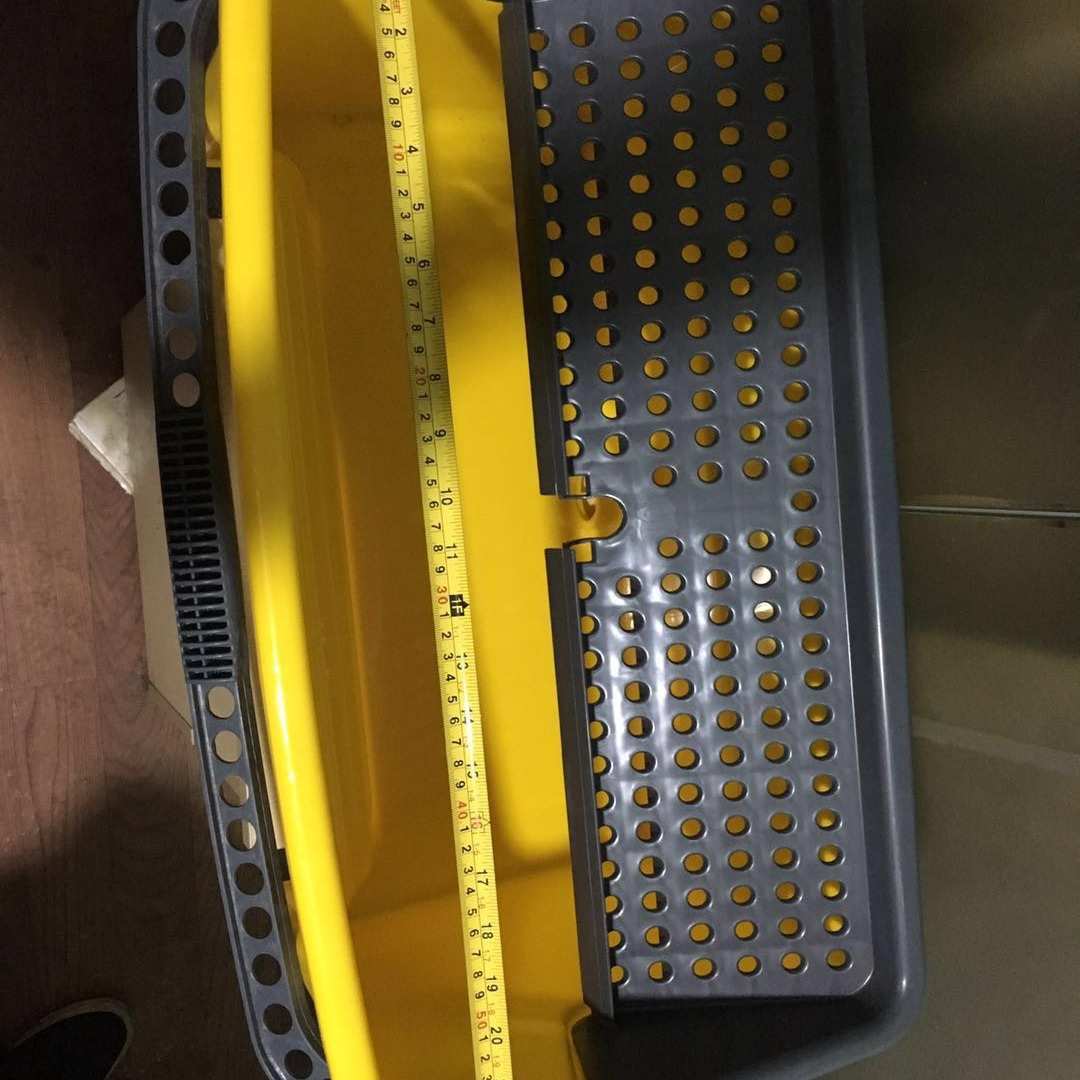 白云清洁AF08174水桶长方形拖把桶带轮清洁桶墩布桶42L
