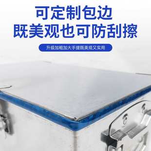 大白鐵皮工具鐵箱子儲物不銹鋼箱帶鎖收納加厚盒子家用鐵盒 工業(yè)