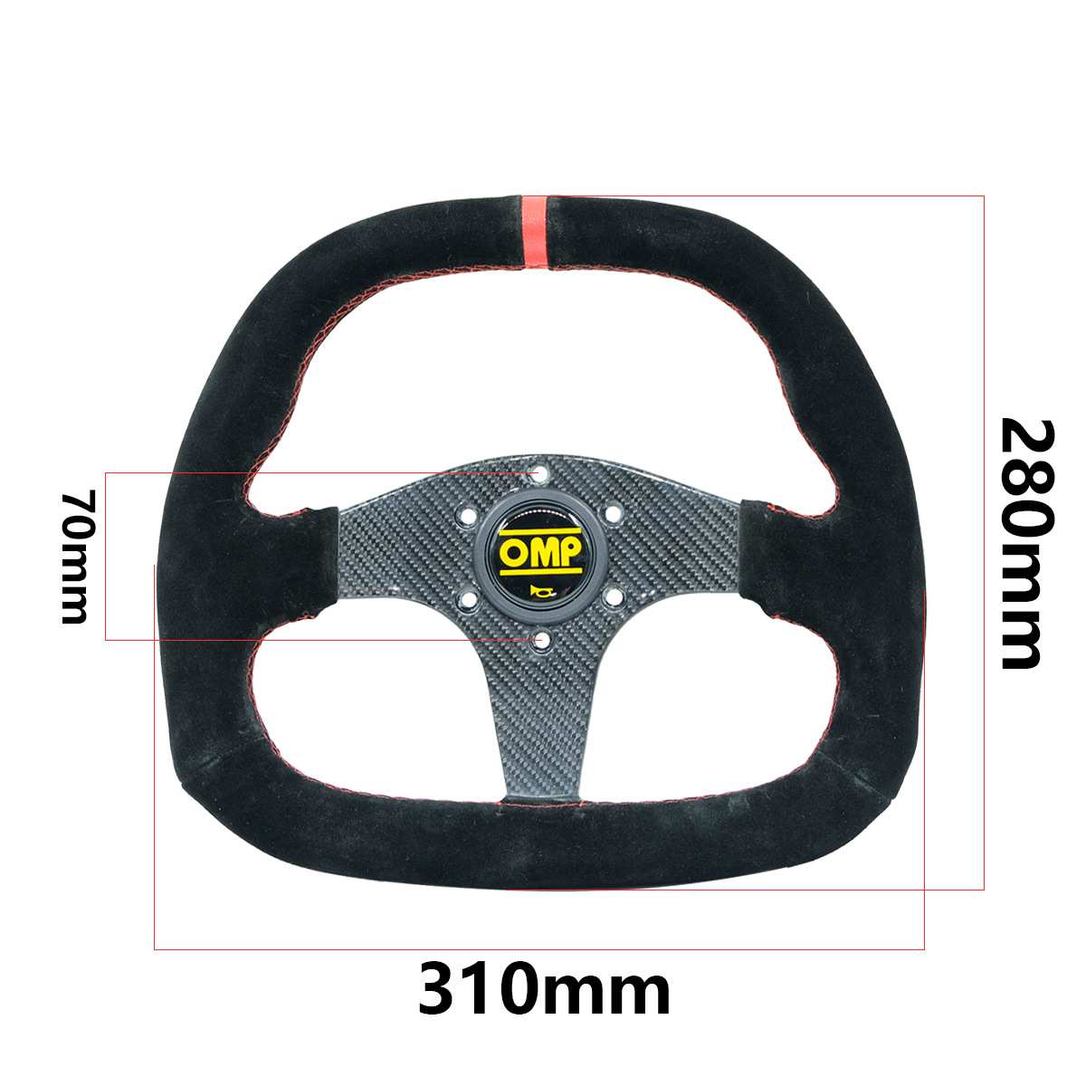 跨镜热销 13英寸OMP汽车改装快拆方向盘通用碳纤架梯形赛车转向盘