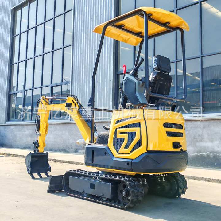 小型挖掘机果园农业履带式小型挖掘机室内狭小空间破碎锤式挖掘机