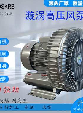 出口8.5KW生物发酵曝气鼓风机RB-91D-1高压风机8.5千瓦漩涡式气泵