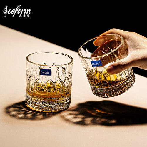 进口洋酒杯轻奢高档家用水晶玻璃