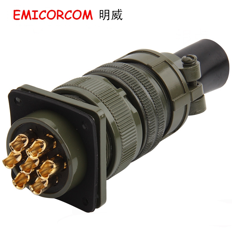 5015 7芯 美军标航空插头 MS3106 24-10S MS3102 24-10P 直头