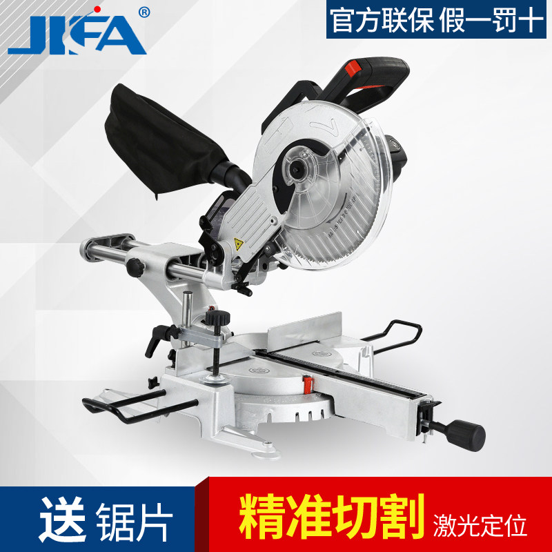 10寸12寸拉杆激光定位型材切割机界铝机铝合金多功能锯铝机斜切锯
