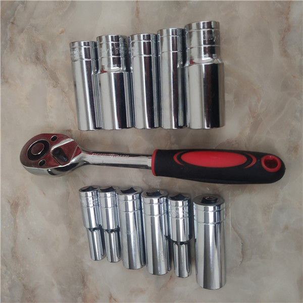 1/2大飞6角加长套筒头套装棘轮扳手外六角套头套管14/17/24/27mm