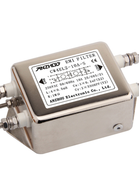 anzhou电源CW4EL2-10A-S 10A双节滤波器 EMI FILTER CW4E-10A-S